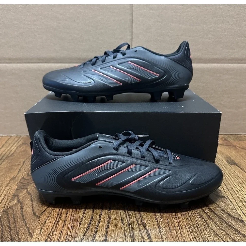 Adidas Copa Pure 3 Club FG/MG Black Red Soccer Futbol Cleats (IE1176) Men Sz 11